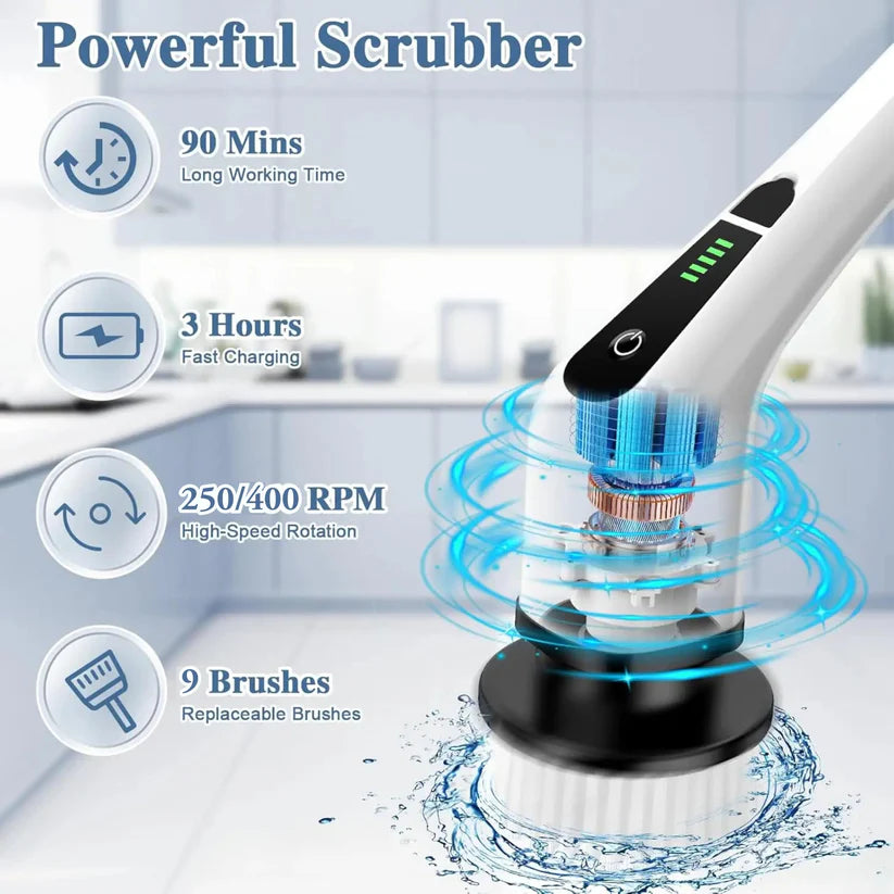9 in 1 Cordless Home Electric Cleaning Brush
