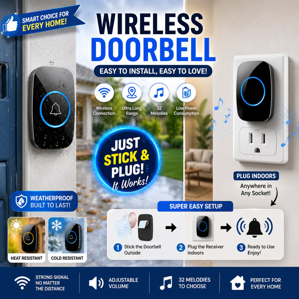 Smart Wireless Doorbell 💫50% OFF SALEE🔥
