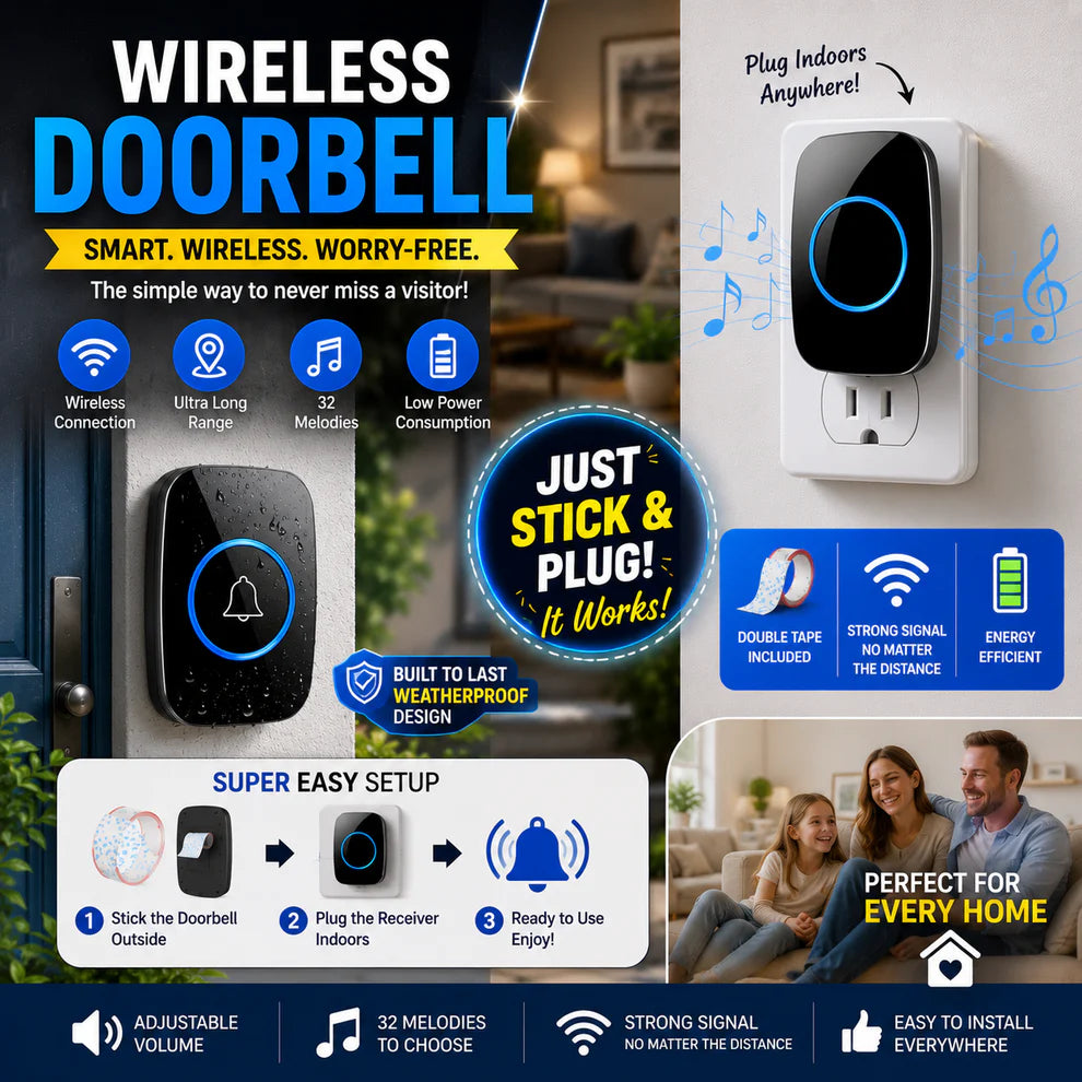 Smart Wireless Doorbell 💫50% OFF SALEE🔥