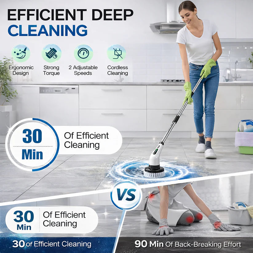 9 in 1 Cordless Home Electric Cleaning Brush