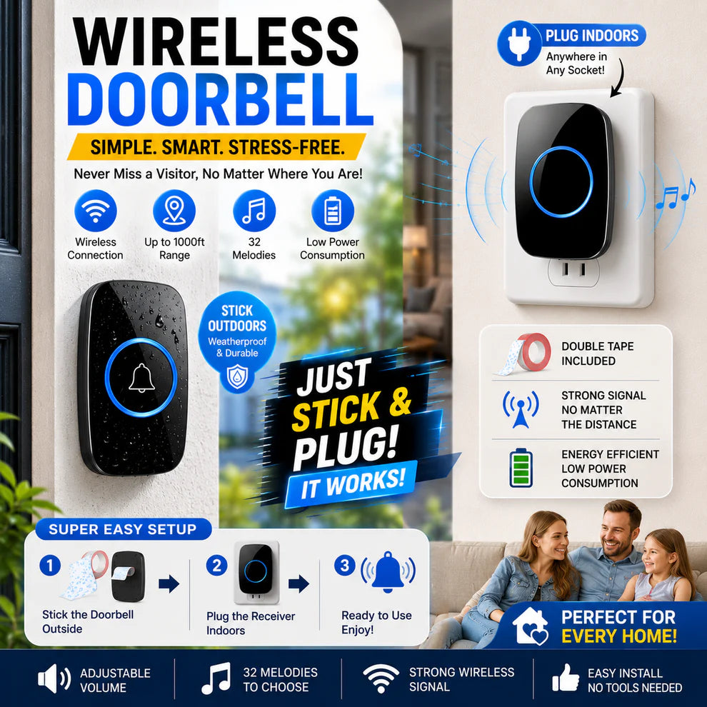 Smart Wireless Doorbell 💫50% OFF SALEE🔥
