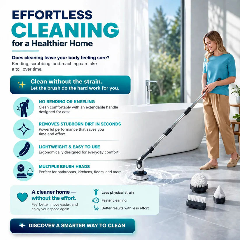 9 in 1 Cordless Home Electric Cleaning Brush