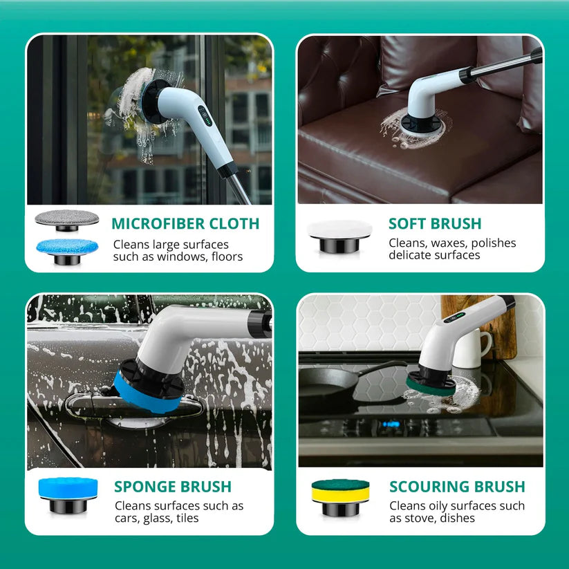 9 in 1 Cordless Home Electric Cleaning Brush