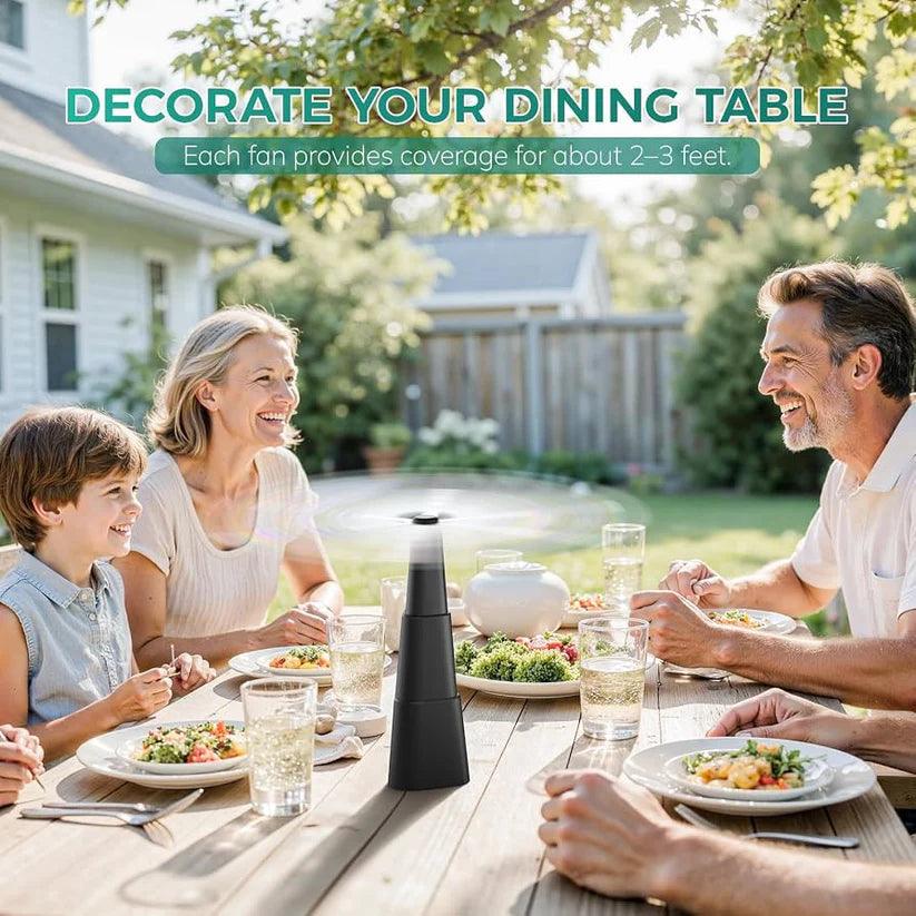 Fly Repellent Fan for Food & Outdoor Dining