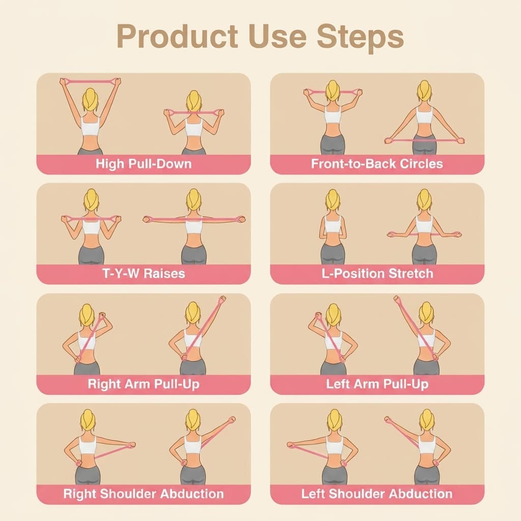 Figure 8 Silicone Resistance Exercise Bands (Pack of 2)