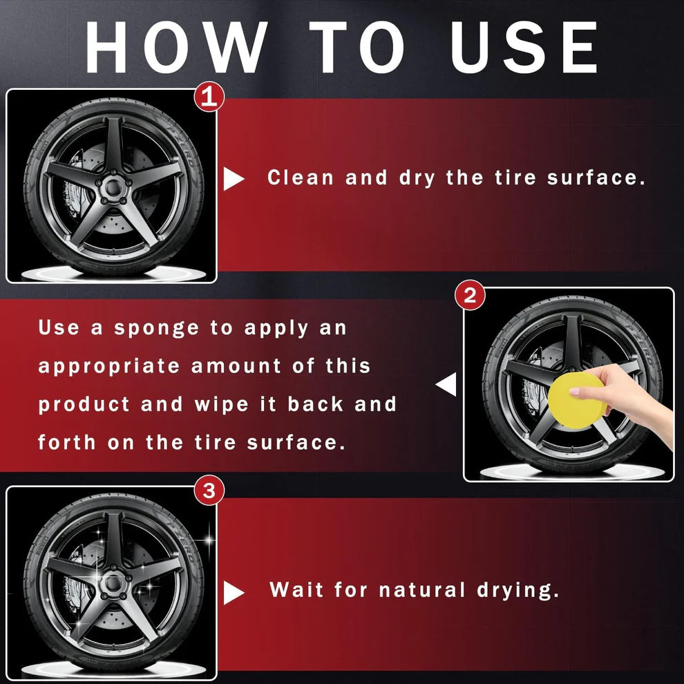 Magic Tire Polish Restoration Pastehing Paste Blackening