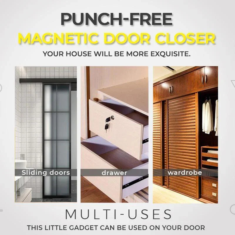 🚪 BUY 1 GET 3 FREE! 🔥 Non-Perforated Magnetic Door Closer